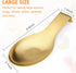 Stainless Steel Spoon Rest, Spatula Ladle Holder, Stainless Steel Utensil Spoon Rest Holder, Brushed Finish, Dishwasher Safe 9.8 x 3.7 Inch (Gold ...