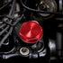 X AUTOHAUX Red Aluminum Alloy Gas Engine Oil Filler Cap Plug Cover for Toyota TRD Highlander RAV4 Yaris Camry Corolla Tacoma Land Cruiser...