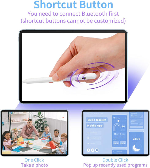 New Generation Stylus Pen for ipad, Active Pencil with Quick Charge,Magnetic Apple Compatible 2018-2024 iPad Pro 11"/12.9",iPad 10/9/8/7/6,iPad Mi...
