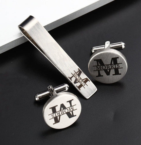 Mens Groom Father Wedding Silver Plated Black Tie Clips Pack of 2...