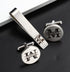 Mens Groom Father Wedding Silver Plated Black Tie Clips Pack of 2...