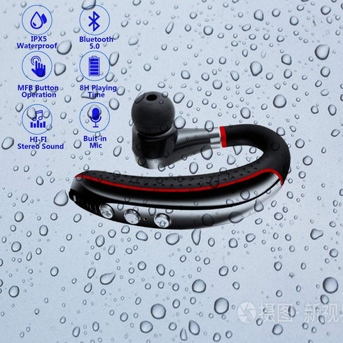 Bluetooth Headset,Wireless v5.0 Business Bluetooth Earpiece in Ear Lightweight Sweatproof Earphones with Mic Work for Cell Phones for Office/Worko...