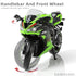 1/12 Kawasak Ninja Motorcycle Model Toy Mini Alloy Metal Diecast Motorcycle Model Green Motorcycle Model Toy Sport Motorcycle Racing Model Collect...