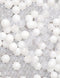 100 Ball Pit Balls-Thicken Plastic Play Balls for Toddlers Babies Playpen Balls for Tent Ball Pool Bounce House Party Decoration (Clear&White)...