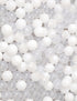 100 Ball Pit Balls-Thicken Plastic Play Balls for Toddlers Babies Playpen Balls for Tent Ball Pool Bounce House Party Decoration (Clear&White)...