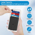 Senose Phone Card Holder, Silicone Phone Wallet with Stand Stick on Credit Card Holder for Back of Phone, Anti Slip Out Phone Pocket Compatible fo...