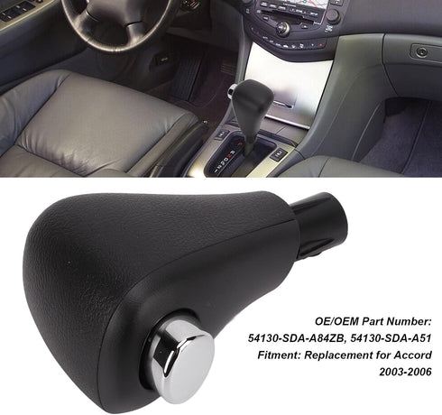 Acouto Automatic Gear Shift Knob for Honda Accord 2003?2006 Car Gear Shift Knob Handle Lever with Button 54130-SDA-A84ZB 54130-SDA-A51 Accessories...