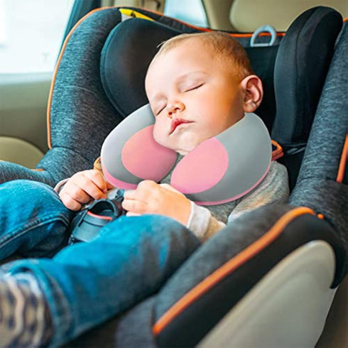 MOOB Kids Pillow Support Neck Pillow for Car & Airplane, Traveling Gifts for Toddler & Children U-Shape Car Seat Head Travel Neck Pillow Support P...