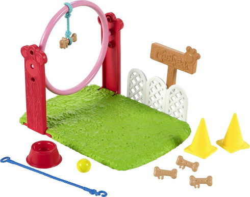 Barbie Chelsea Can Be Dog Trainer Playset with Blonde Chelsea Doll (6-in), Dog & Leash, Jumping Hoop, Obstacle Cones, Training Treats & More, Grea...