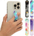4 Pieces Phone Grip Holder Phone Loop Finger Holder Silicone Cell Phone Grip Strap Phone Finger Strap Stand for Most Smartphones(Ink Painting Styl...
