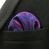SHLAX&WING Mens Pocket Square Purple Geomitric Handkerchieves Silk Hanky...