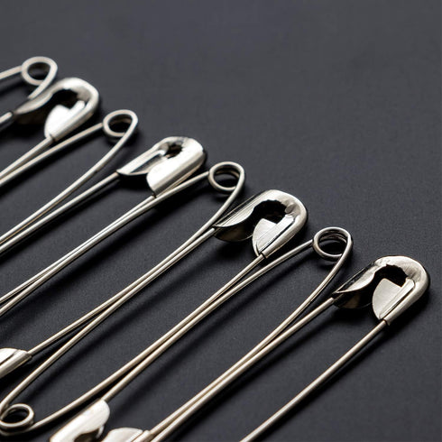 ZIPCCI 3 Inch Large Safety Pins - 100 Pcs Heavy Duty Steel Wire Pins (Large Size)...