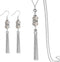 Double Crystal Long Tassels Sweater Chain Pendant Necklace Mother Gift Jewelry 32"...