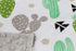 Top Tots Baby Blanket - Green Grey Cactus...
