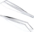 MSY BIGSUNNY Professional Chef Kitchen Cooking Precision Tweezers Culinary Curved Tip Tongs for Baking Decorating (1, 9.5")...