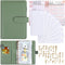 Budget Binder with Zipper Envelopes, Money Organizer for Cash with 8 Pcs Cash Envelopes for Budgeting, Money Saving Binder with 12Pcs budgeting Sh...