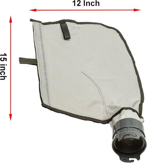 ATIE Pool Cleaner Gray Fine Mesh Bag with Hook and Loop Fastener Enclosure for Pentair Kreepy Krauly Legend, Platinum Pool Cleaner Debris Bags 360...