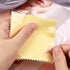 SEVENWELL 50pcs Jewelry Cleaning Cloth Yellow Polishing Cloth for Sterling Silver Gold Platinum Small Silver Polish 8x8cm...