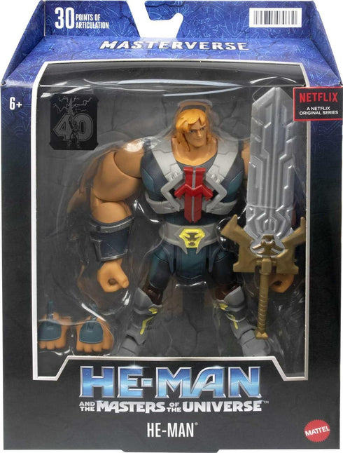 Masters of the Universe Masterverse Animated He-Man Action Figure with Accessories, 7-inch MOTU Collectible Gift...