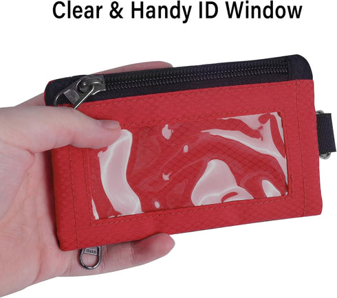 TATAANTY RFID Blocking Wallet, Minimalist Wallet for Men, Small Wallet for Women with Lanyard Keychain, ID Holder Zipper for Cards, Coins, Travel,...