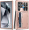 for Samsung Galaxy S24 Ultra Case with Card Holder (Store 4-5 Cards) & Slide Lens Cover & Stand, Military Grade Drop Protection, Shockproof Wallet...
