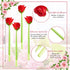 Gueevin 24 Pcs Flower Pens Gifts Mothers Day Artificial Rose Pens Creative Black Ink Pens Bulk Wedding Birthday Party Favors Office School Gift Su...