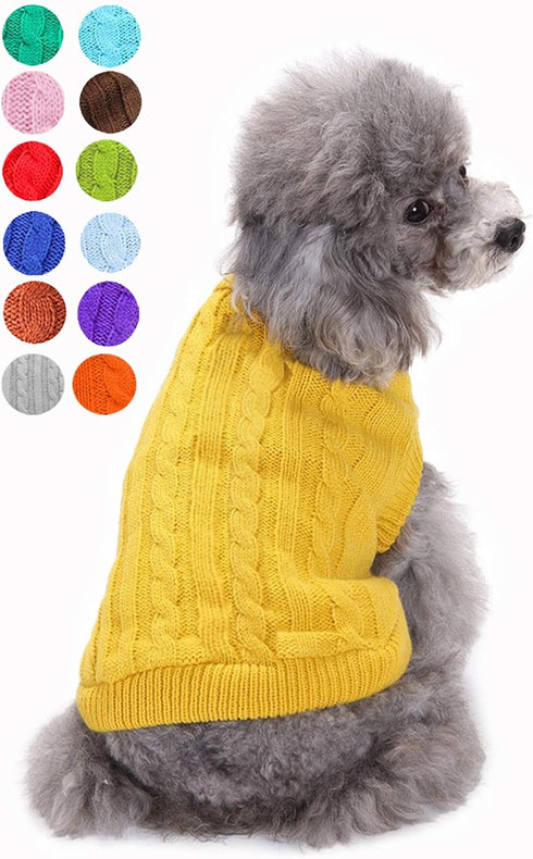 Dog Sweater, Warm Pet Sweater, Dog Sweaters for Small Dogs Medium Dogs Large Dogs, Cute Knitted Classic Cat Sweater Dog Clothes Coat for Girls Boy...