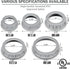 50 Pcs Plastic Insulating Bushing Threaded Electrical Bushings for EMT, Rigid or IMC Conduit Fitting (1 Inch)...