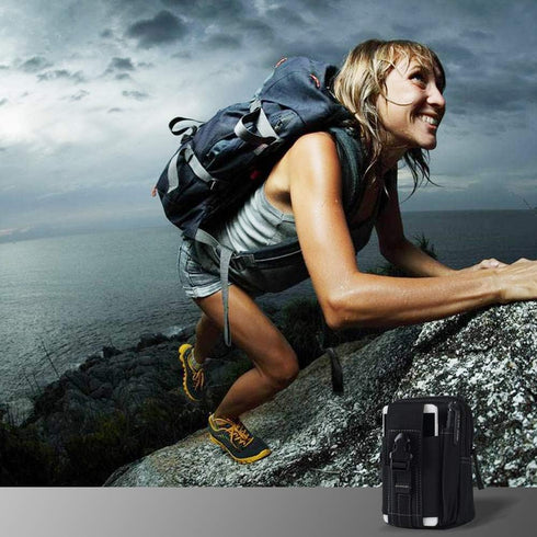 Waist Cell Phone Holster Belt Bag Universal Outdoor Phone Pouch Case Gadget Pocket for iPhone X 8 7 6 6s Plus Samsung Galaxy S8 S7 S6 S5 S4 S3 Not...