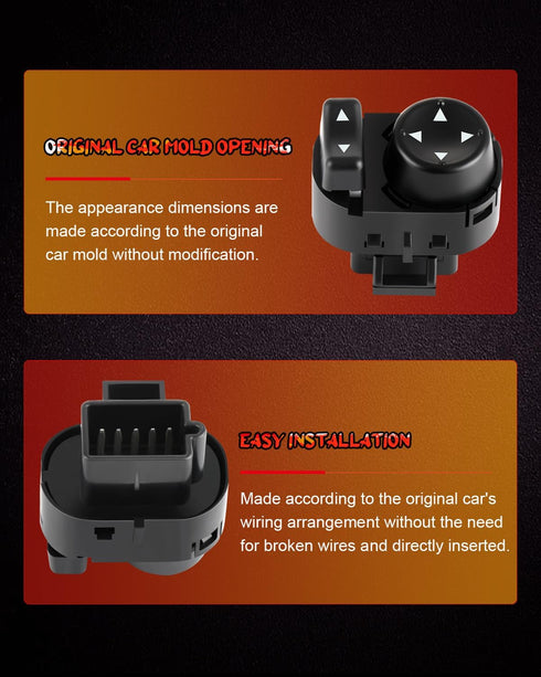OE 15261340152613421034014122626478 Power Mirror Control Switch Compatible with 2006-11 for Chevy HHR Mirror Switch Driver Side 2004-08 for Chevy ...