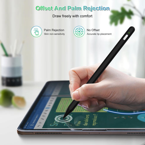 Pencil 2nd Generation for iPad Magnetic Wireless Charging, Pencil for Apple with Tilt Sensitivity &Palm Rejection, Stylus Pen for iPad Compatible ...