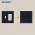 Combination Wall Plate ELEGRP 2-Gang 1-Toggle Light Switch 1-Decorator/GFCI Device Combination Wall Plates, Mid-Size 4.88" x 4.94" Unbreakable The...