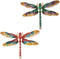 2Pcs Retro Crystal Dragonfly Brooches Elegant Enamel Rhinestone Animal Statement Brooch Pins Fashion Jewelry Accessories for Women Girl Gift Gold...
