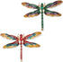 2Pcs Retro Crystal Dragonfly Brooches Elegant Enamel Rhinestone Animal Statement Brooch Pins Fashion Jewelry Accessories for Women Girl Gift Gold...