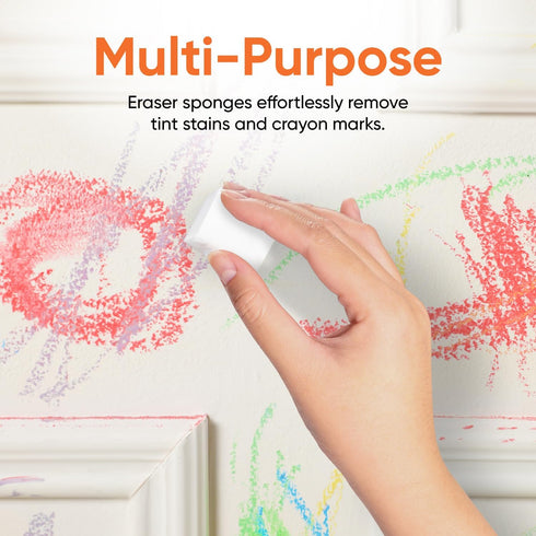 Magic Eraser Sponge Melamine Sponge for Floor, Wall, and Furniture, Removes Scuffmarks, Mud, Grime, Dirt, and Tough Stains, Pack of 16 1 Inch Mini...