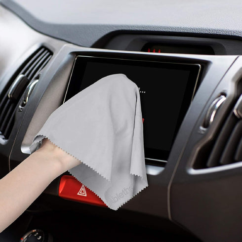 10 Pack Microfiber Cleaning Cloth Large, Lintfree Fiber Cleaning Cloth for Cleaning Lenses, Glasses, Glass, Screens, Cameras, Cell Phone, Eyeglass...