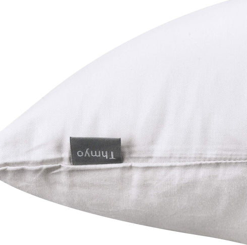 Thmyo 4-Pack 100% Cotton Lumbar Comfortable Solid Decorative Throw Pillow Case Rectangle Cushion Cover DIY Pillowcases for Sofa Bed(Only Covers,No...