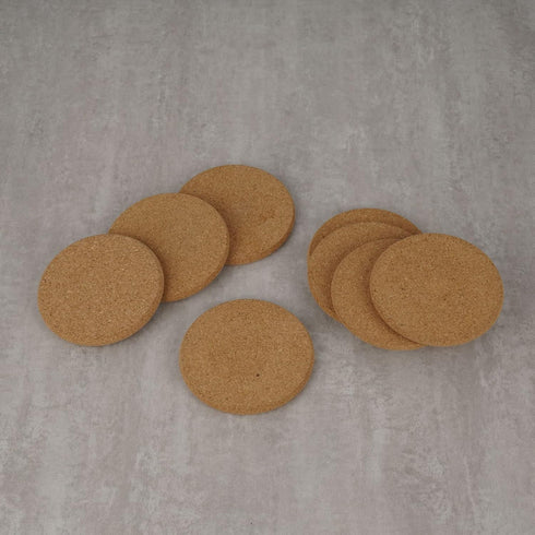 8 Pcs Drink Coasters with Holder, Thicker Cork Coasters for Drinks Absorbent for Coffee Table Wooden Coaster Set Tabletop Protection Cup Mat Bar K...