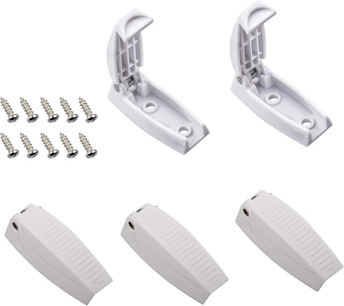 RVGUARD RV Door Holder, 5Pcs White Camper Door Holder, Keep The Baggage Door Open, for RV, Trailer, Camper Vans...