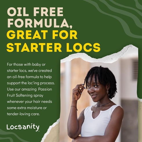 Locsanity Daily Moisturizing Spray for Dull, Dry Locs – Trial Size Passion Fruit Hair and Scalp Moisturizer for Dreadlocks, Sisterlocks, Microlock...