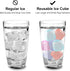 Tngan 65 Pack Color-changing Reusable Ice Cube, Plastic Ice Cubes for Drinks, Washable Refreezable BPA Free, Non-Melting Ice Cubes for Whiskey, Co...