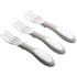 ECR4Kids My First Meal Pal Stainless Steel Forks, Toddler Silverware, White, Light Grey, 3-Pack...