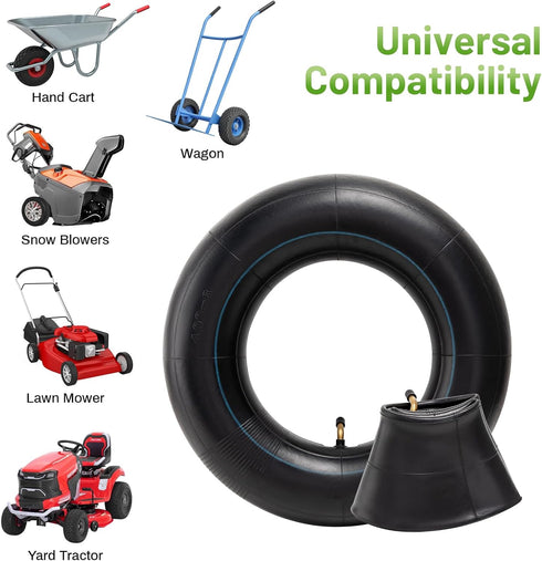 Heavy Duty 4.80-8/4.00-8 Inch Replacement Tire Inner Tube, 4.80/4.00-8 Innertube with TR87 Angled Valve for Wheelbarrows, Mowers, wagons and More ...
