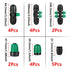US Standard Faucet Adapter 2pc, 3/4 "Faucet to 1/2" Drip Irrigation Fitting,2pc 6-way Connector 4pc 4-way Connector 4pc 3-way Connector 4pc 1/2 En...