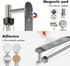 Magnetic Paper Towel Holder, One Hand Operable Paper Towel Holder Wall Mount with Strong Magnetic Backing and Self-Adhesive for Kitchen Refrigerat...