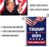 Donald Trump 2024 Flag,Take America Back Flag, Double Sided 12 x 18 Inch unique seasonal flag, Perfect for patio, porch, lawn or garden Decoration...