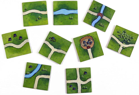 Apostrophe Games Square Board Game Tiles – 84Pcs Large Game Board Pieces Blank Game Board Chits, Same Size as Carcassonne– Create Your Own Custom ...