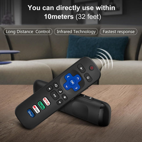 Replacement for TCL-Roku-TV-Remote-Control,for TCL Roku for Hisense Roku for Onn Roku Series Smart TVs(NOT for Roku Stick and Box)?Pack of 2?...
