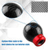 RYANSTAR Carbon Fiber Shift knob Round Ball Racing Gear Shift Shifter Knob Head Manual Car with 8mm/10mm/11mm Adapter...