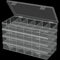 clear visible plastic storage box cosmetic tools storage box makeup tools fishing tackle accessory box organizer jewelry screws hardware accessori...